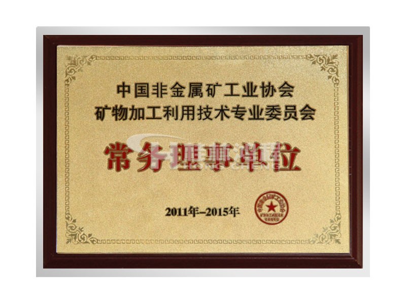 中國非金屬礦工業協會常務理事單位